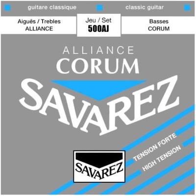 CUERDAS GUITARRA CLÁSICA SAVAREZ CORUM ALLIANCE 500AJ TENSIÓN FUERTE