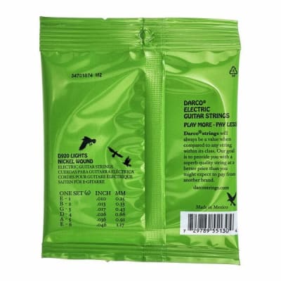 Cuerdas para Guitarra Eléctrica 10-46 Darco Electric by Martin