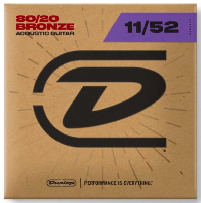 Cuerdas Metal para Guitarra Acústica 11-52 Dunlop DAB1152