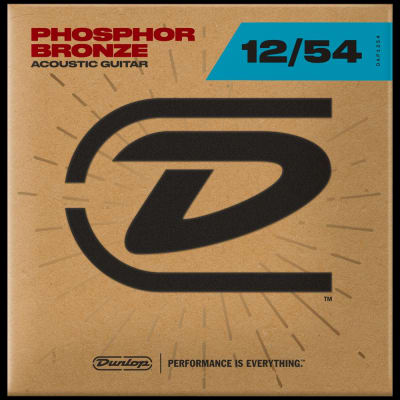 Cuerdas para Guitarra Acústica Metal 12-54 Fósforo Bronce Dunlop DAP1254