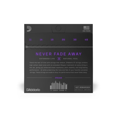 Cuerdas para Guitarra Eléctrica XTE 11-49 D'addario Cuerdas para Guitarra Eléctrica XTE 11-49 D'addario