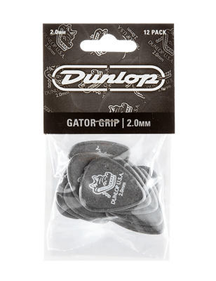 Set de 12 Uñetas 2.00 MM. Gator Grip 417P200 DUNLOP