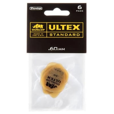 Set de 6 Uñetas 0.60 MM. Ultex Std Dunlop