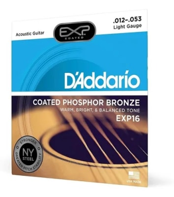 Cuerda para Guitarra Acústica Metal 12-53 Phosphor Bronze EJ16 D'Addario