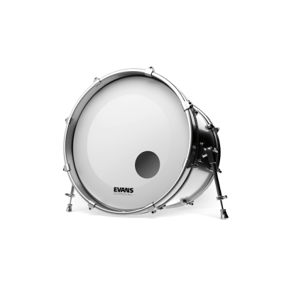 PARCHE BOMBO EQ3 RESONANTE POROSO BLANCO 24 BD24RGCW EVANS PARCHE BOMBO EQ3 RESONANTE POROSO BLANCO 24 BD24RGCW EVANS