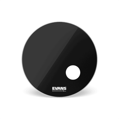 PARCHE BOMBO EQ3 RESONANTE NEGRO 24 BD24RB EVANS