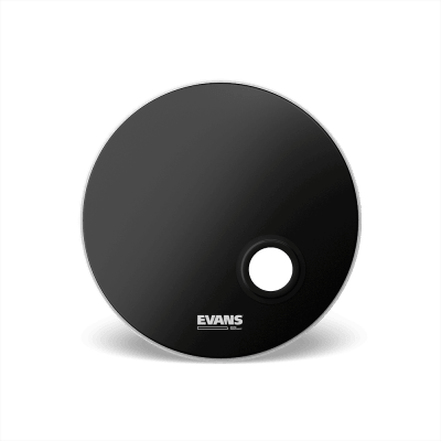 PARCHE BOMBO EMAD RESONANTE NEGRO 24 BD24REMAD EVANS