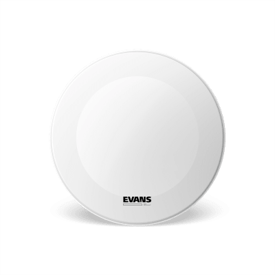 PARCHE BOMBO EQ3 RESONANTE POROSO BLANCO SIN PERFORACIÓN 24 BD24RGCW-NP EVANS