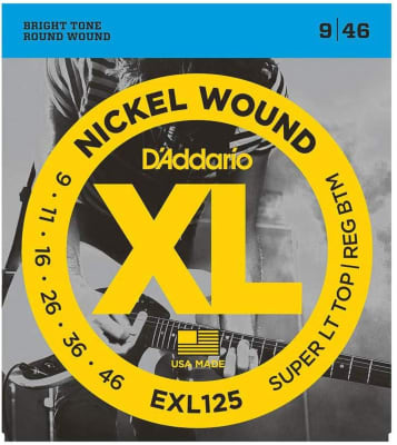Cuerdas para Guitarra Eléctrica Nickel 9-46 EXL125 D'Addario