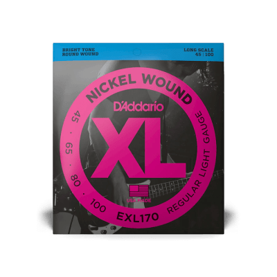 Set de Cuerdas para Bajo 45-100 Nickel Long EXL170 D'Addario