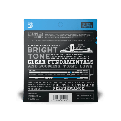 Set de Cuerdas para Bajo 45-100 Nickel Long EXL170 D'Addario