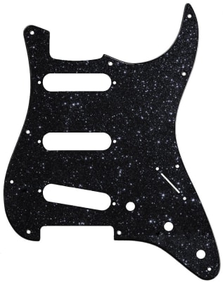 Pickguard Stratocaster Black Sparkle D'Andrea