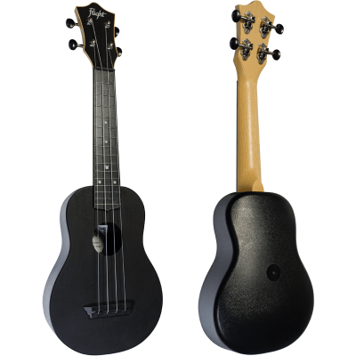 Ukelele Soprano Negro + Funda Travel Flight TUS35BK
