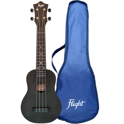 Ukelele Soprano Negro + Funda Travel Flight TUS35BK Ukelele Soprano Negro + Funda Travel Flight TUS35BK