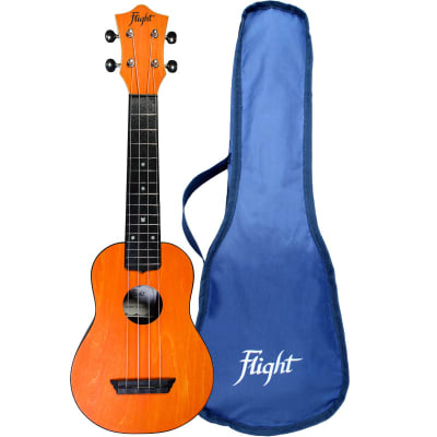 Ukelele Soprano Orange + Funda Travel Flight TUS35OR