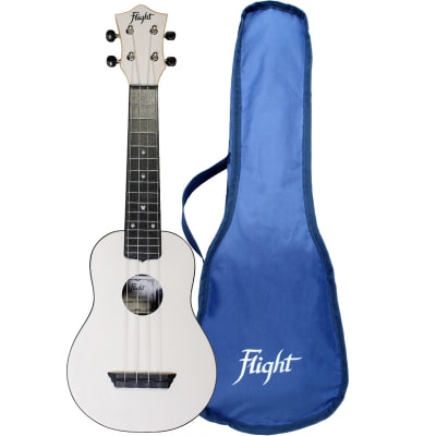 Ukelele Soprano Blanco + Funda Travel Flight TUS35WH