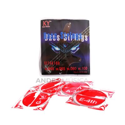 Juego de 4 Cuerdas para Bajo