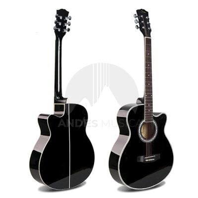 Guitarra Electroacústica Negra H60