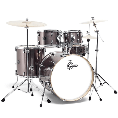SHELLPACK + HARDWARE ENERGY 10,12,16,22 + 14 X 5,5 GREY STEEL GE4E825GS GRETSCH