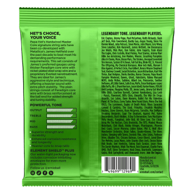 CUERDAS PARA GUITARRA ELECTRICA PAPA HET'S SIGNATURE 11-50 2201 ERNIE BALL
