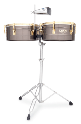 TIMBALES MATADOR BLACK NICKEL CON CAMPANA 14 Y 15 M257-BNG LP