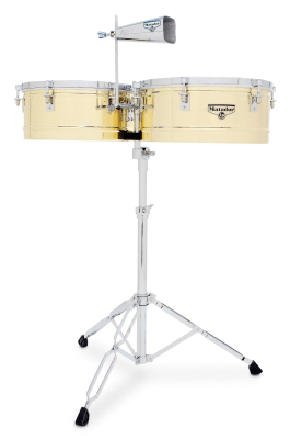 TIMBALES MATADOR BRASS CON CAMPANA 14 Y 15 M257B LP
