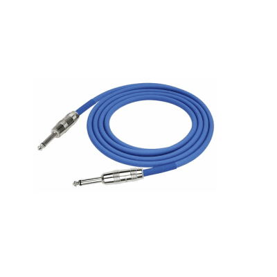 Cable de Instrumento Azul 3 Mts. Conectores Metalicos IPCV-241-3A Kirlin