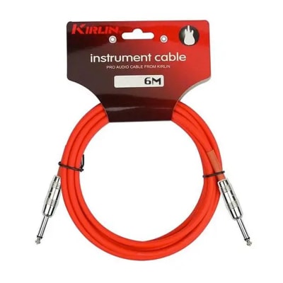 Cable de Instrumento 6 Mts. Rojo Conectores Metálicos IPCV-241-6R Kirlin