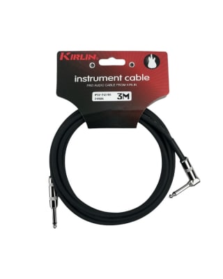 Cable para Instrumento 3 Mts. Plug Ángulo Kirlin Cable para Instrumento 3 Mts. Plug Ángulo Kirlin