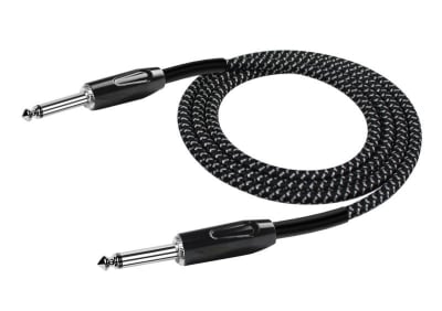 Cable de Instrumento 3 Mts. Woven Black IWCX-201B-3 Kirlin Cable de Instrumento 3 Mts. Woven Black IWCX-201B-3 Kirlin