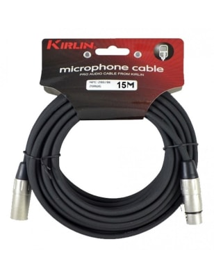 Cable de Micrófono XLR 15 Mts. Serie C Kirlin MPC-280-15