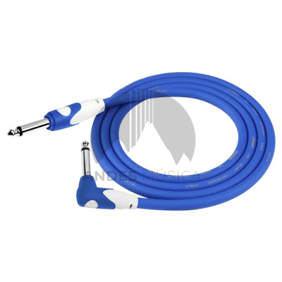 Cable para Instrumento Azul Plug Angulo 3 Mts. LGI-202-3A Kirlin