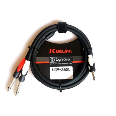 Cable Miniplug Stereo - 2 Plug Mono 3 Mts. LGY-362L-3M Kirlin