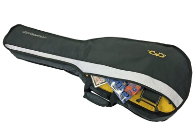 Funda para Guitarra Acústica Acolchada 3 mm. Madarozzo Black Orange