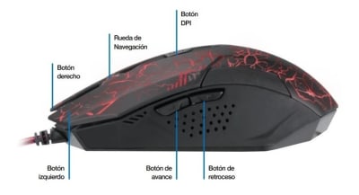 Mouse Gamer Xtech XTM-510 6 Botones 2500 DPI Mouse Gamer Xtech XTM-510 6 Botones 2500 DPI