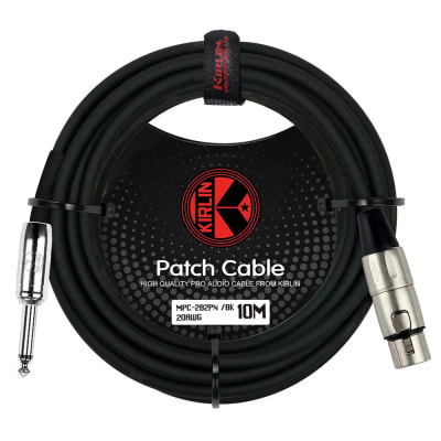 Cable Micrófono XLR - Plug 10 Mts. Negro MPC-282 Kirlin