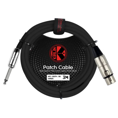 Cable Micrófono XLR - Plug 3 Mts. Negro MPC-282 Kirlin