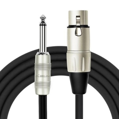 Cable Micrófono XLR - Plug 3 Mts. Negro MPC-282 Kirlin