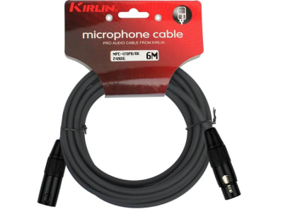 Cable Microfono XLR 6 Mts. Serie E MPC-470PB-6 Kirlin