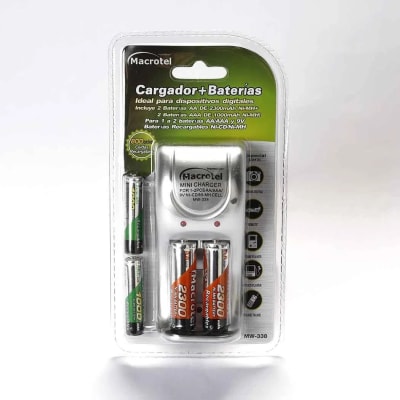 Cargador Rápido para Pilas con 2 AA + 2 AAA MW-338 Fiddler