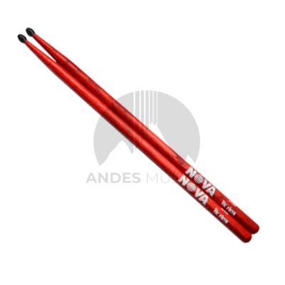 Baquetas 7A Punta Nylon Roja NOVA Baquetas 7A Punta Nylon Roja NOVA