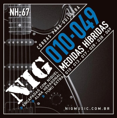 Cuerdas para Guitarra Eléctrica 10-49 Niquel NH-67 NIG