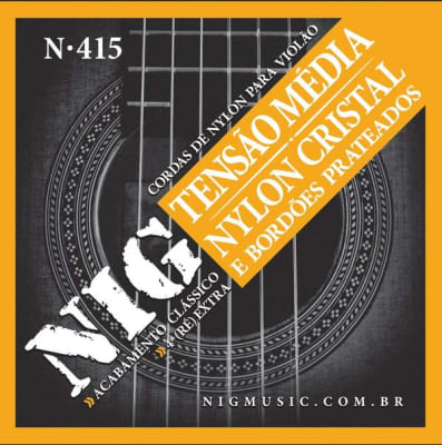 NIG Cuerdas Guitarras Nylon N-415 28-43 Tension Media