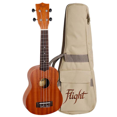 Ukelele Soprano Natural + Funda Flight NUS310