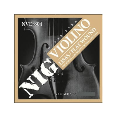 Cuerdas para Violín 4/4 Níquel Cromo NIG NVE-804 Cuerdas para Violín 4/4 Níquel Cromo NIG NVE-804