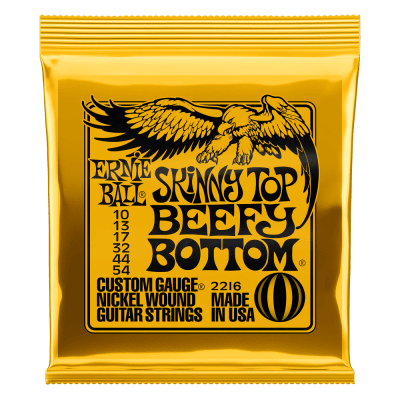 CUERDAS DE GUITARRA ELECTRICA 10-54 NIQUEL SKINNY TOP BEEFY BOTTOM 2216 ERNIE BALL