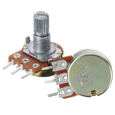 Potenciómetro 500 K/B Eje Corto Estriado U102