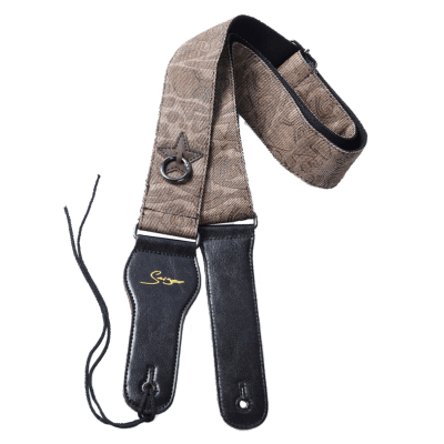 Correa para Guitara / Bajo Étnica Café Correa para Guitara / Bajo Étnica Café