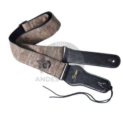 Correa para Guitara / Bajo Étnica Café Correa para Guitara / Bajo Étnica Café