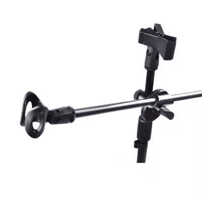 Atril de Micrófono Doble con Boom